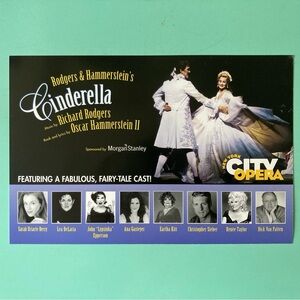 Rodgers and Hammerstein‘s Cinderella New York City Opera Flyer 2004 Eartha Kitt